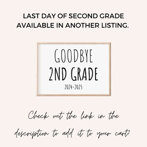 Hello 2nd Grade Printable Sign, 8x10 Inch, A4, First Day of Second ...