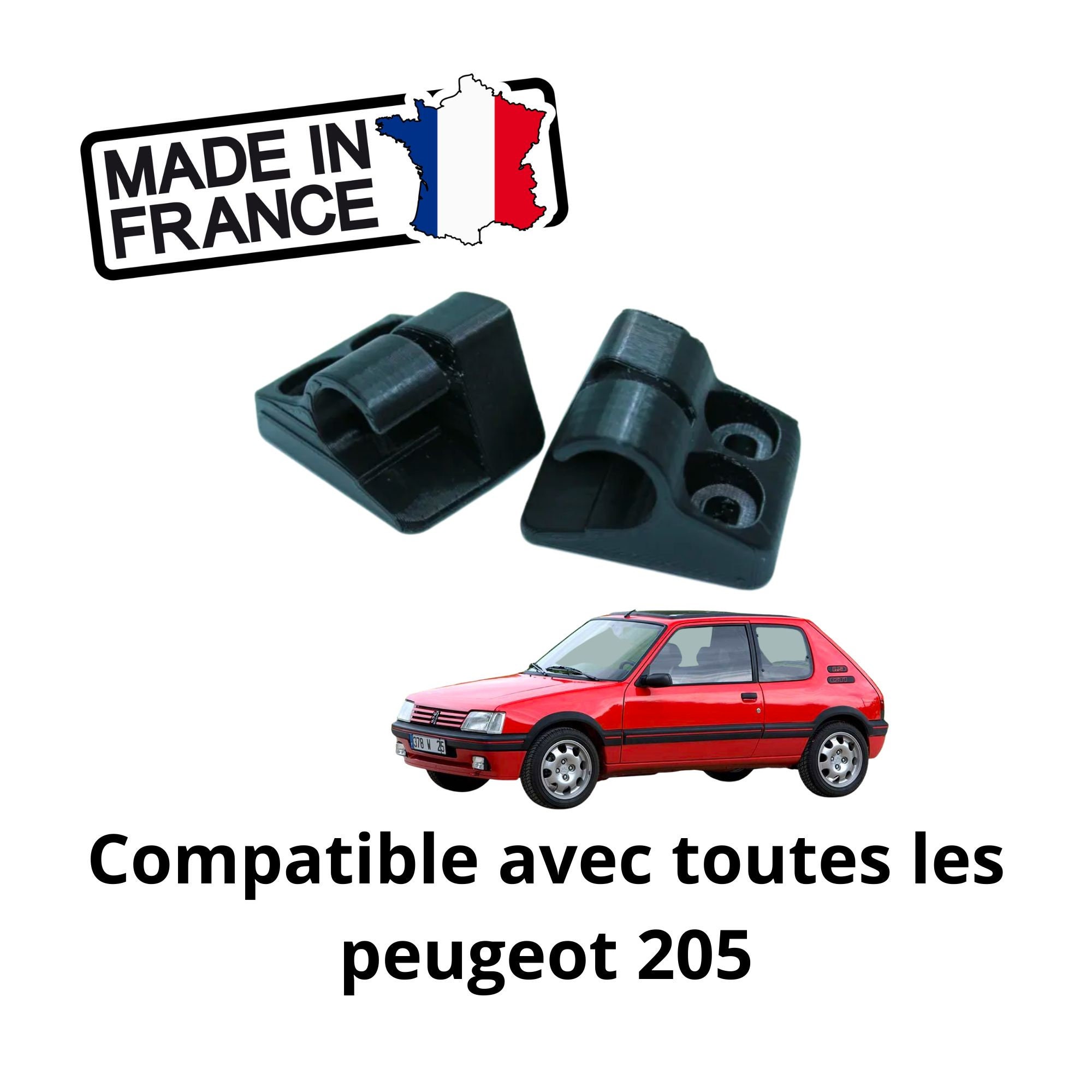 Cache Clé pour PEUGEOT 205 GTI / Xs / CTi  -  France