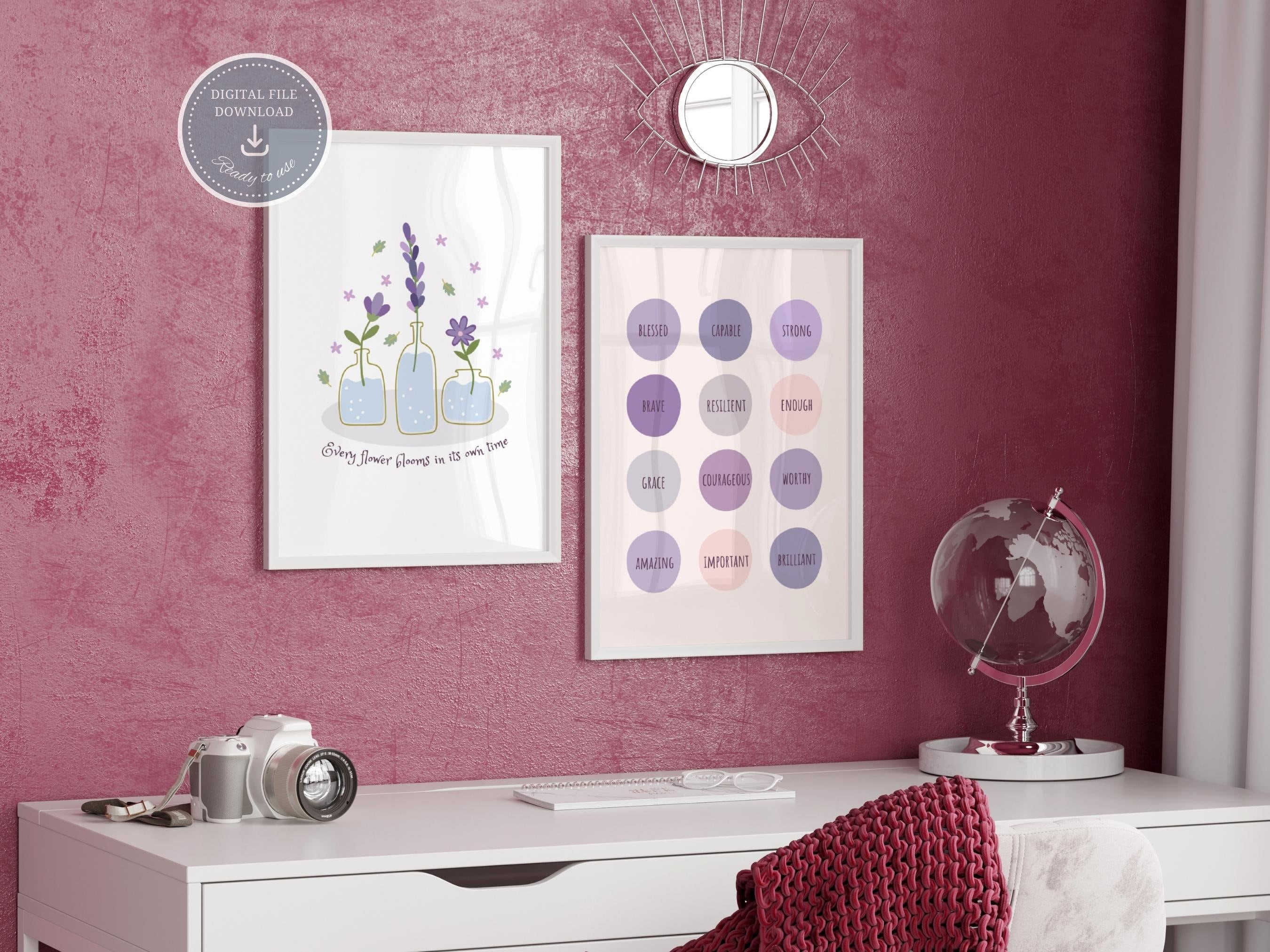 Calming lavender therapy space