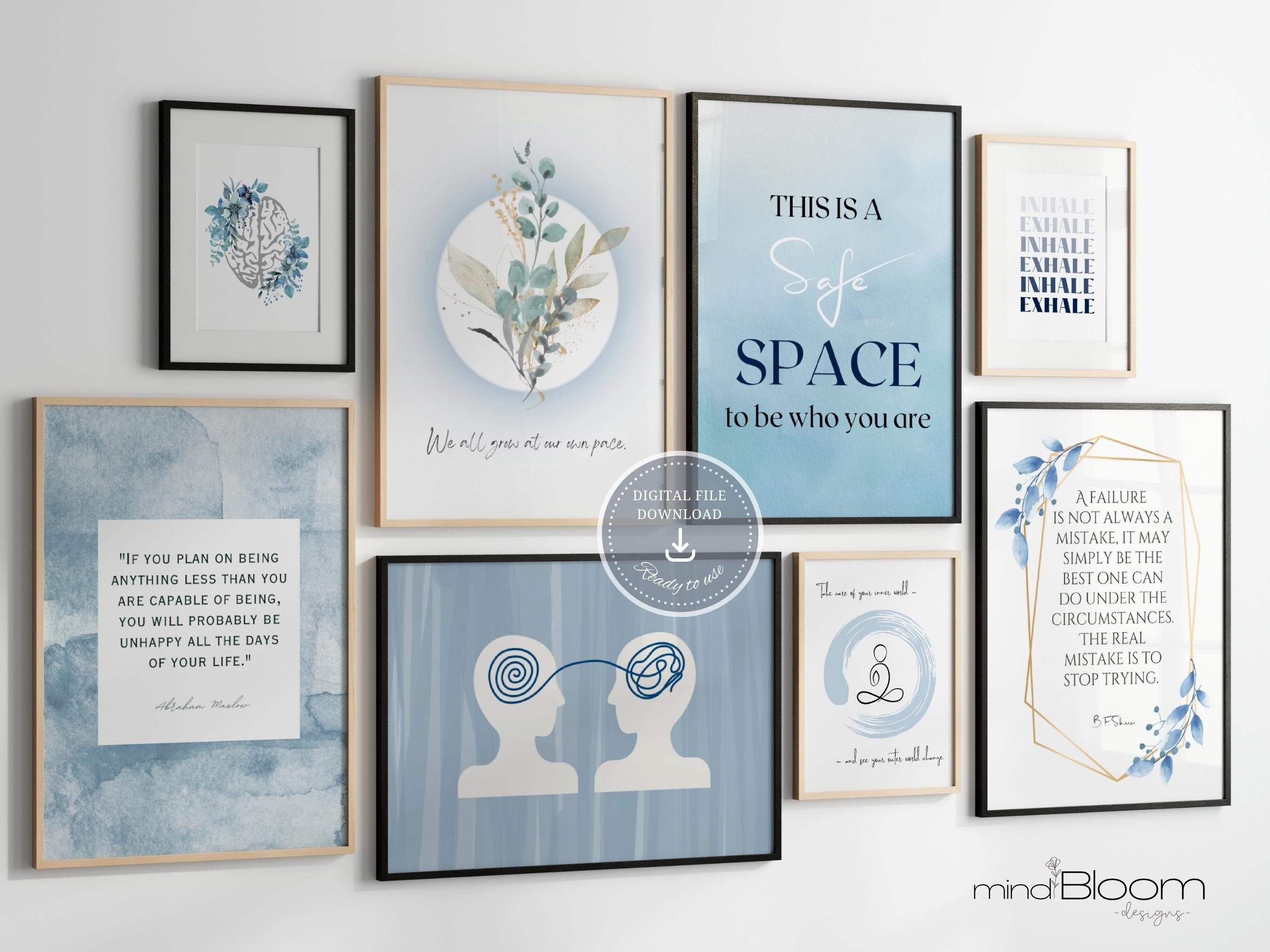 12 Therapist Office Art Decor Psychologist Print Bundle Etsy
