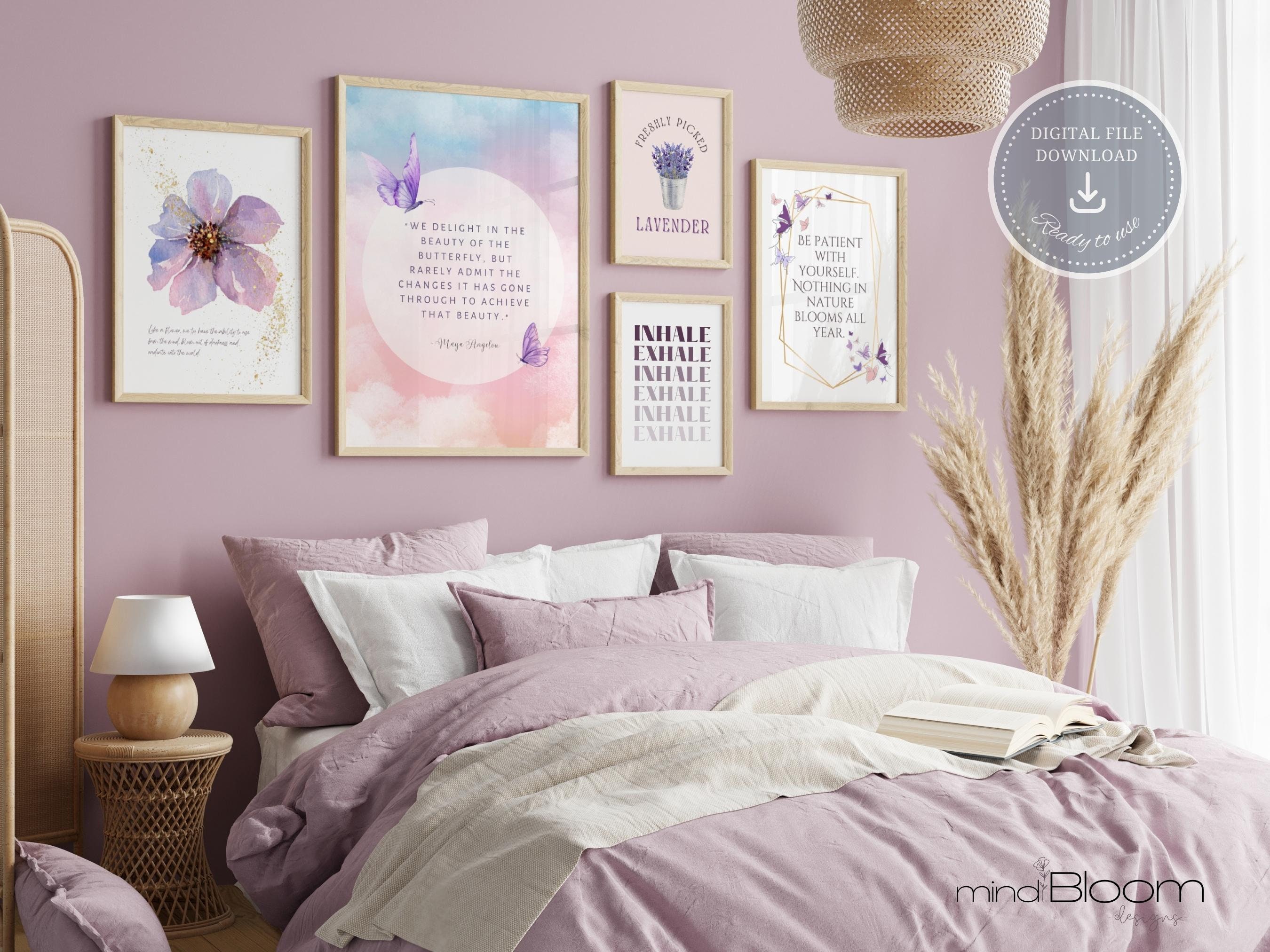 Lavender therapy room decor