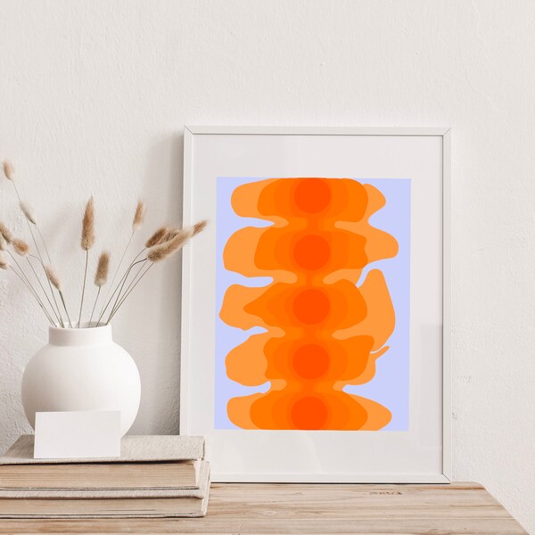 Retro Mid Century Modern Wall Decor Etsy
