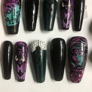 Haunted mansion inspiré de la presse à changement de couleur sur les ongles