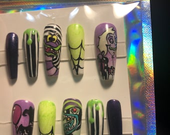 Beetle juice nails
