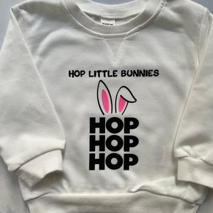 Hop little bunnies sweatshirt, Ms Rachel baby sweatshirt, Ms Rachel toddler sweatshirt, Ms Rachel gift, bunny song for littles outfit