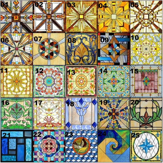 Window Film Frosted Stained Glass Films Customized Privacy Etsy