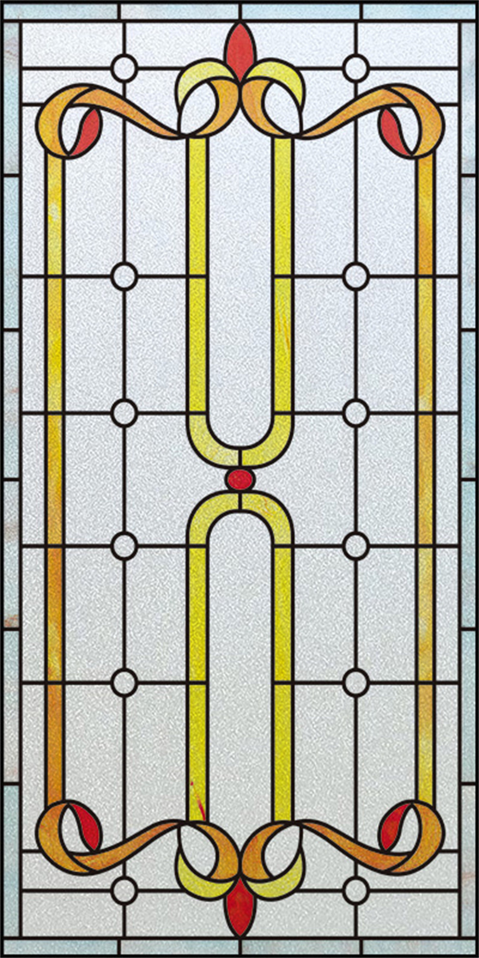Window Film Privacy Classy Stained Glass Window Cover Static Etsy