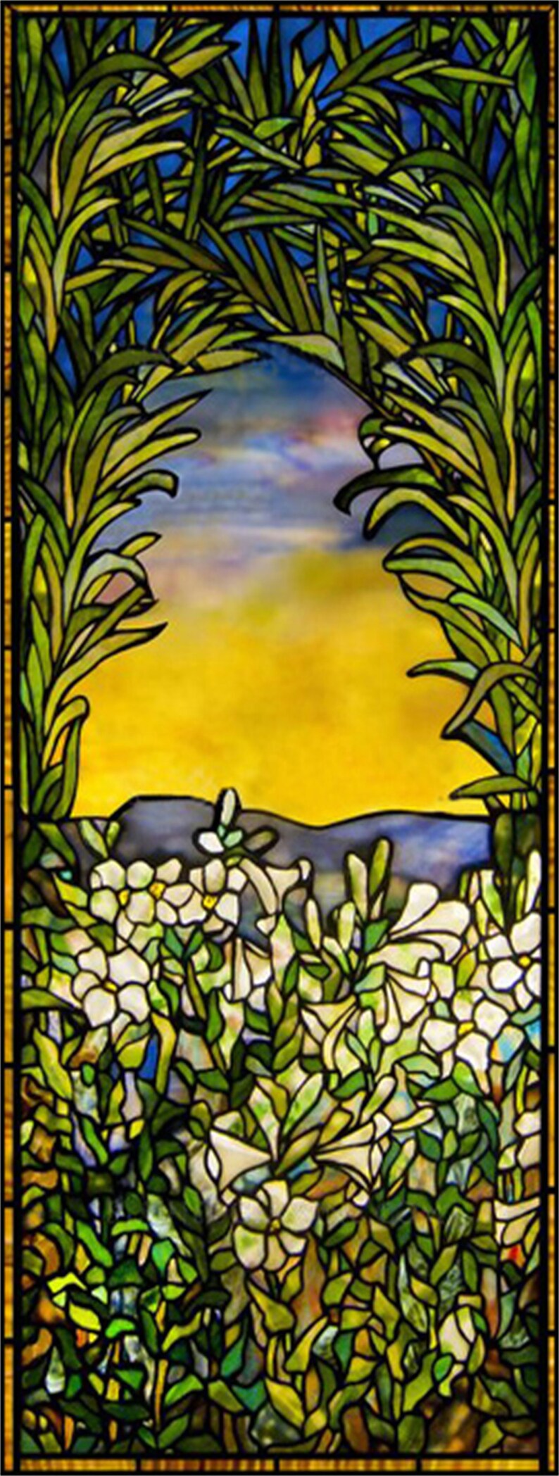 Custom Size Stained Glass Window Film Frosted Privacy Window Etsy