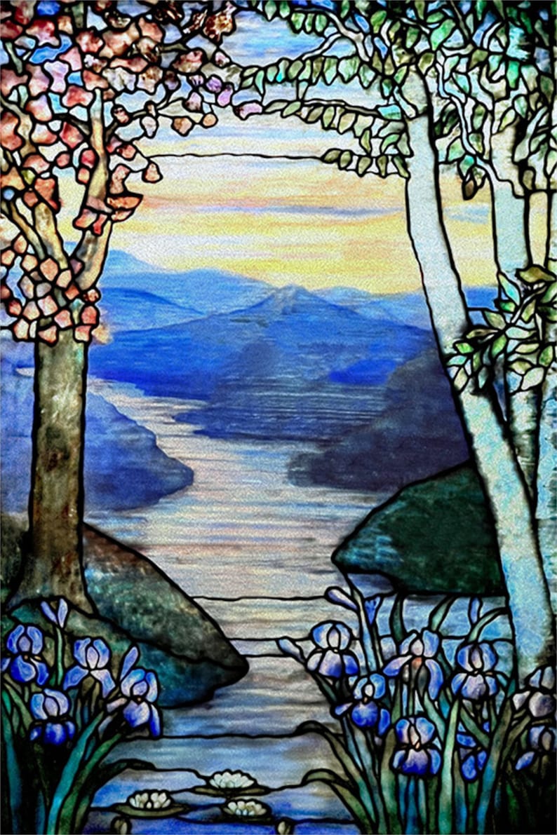 Custom Size Stained Glass Window Film Door Stickers Frosted Etsy