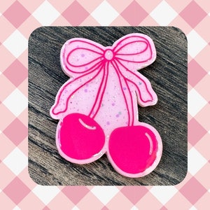 Cherry Ribbon Badge Reel