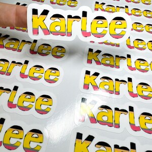 Custom Name Stickers, Vinyl Name Stickers, School Labels, Student Stickers, Labels for School Supplies, Teacher Labels, Gift for Teacher