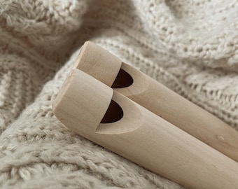 Flauta deslizante para niños pequeños, instrumento de juguete musical para niños, silbato de madera hecho a mano para bebés, juguete musical Montessori, regalo para niños pequeños