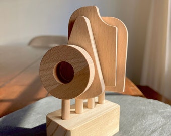 Ensemble de sucettes glacées en bois personnalisé pour tout-petits, jeux de simulation, cadeaux de cuisine pour enfants, ensemble de jeux de crème glacée, jeux de nourriture en bois Montessori, jouet ouvert