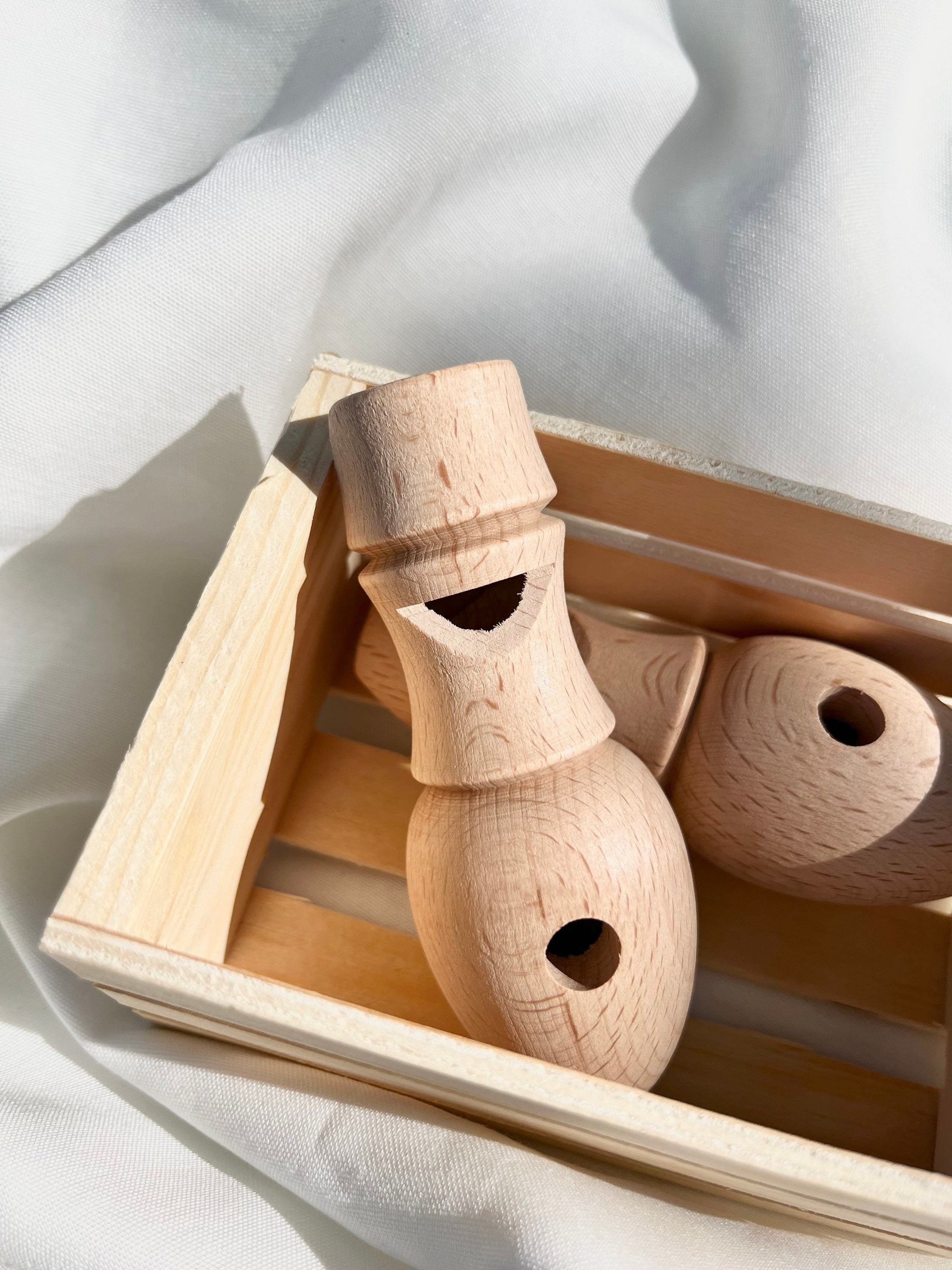 Wooden Bird Whistle Toy Instruments Wooden Whistle Bird Call Toy Musical Instruments Baby First Birthday Gift Kids Montessori Music Toy Wood