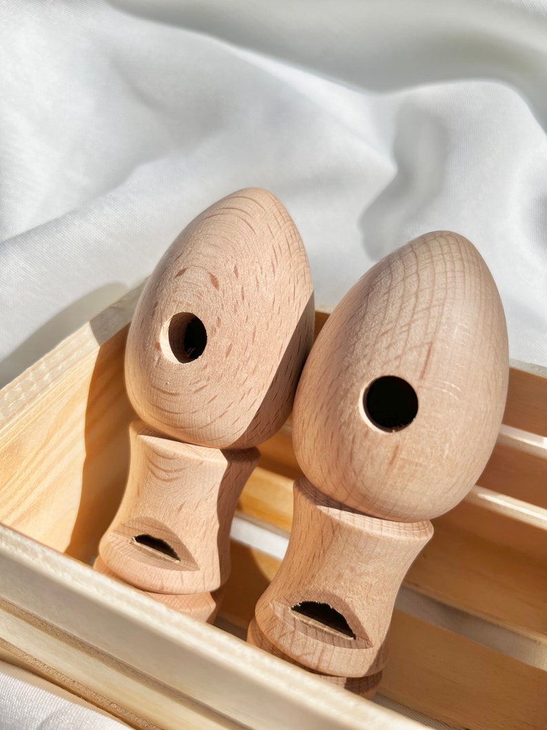 wooden musical instruments bird whistle for baby and toddler handmade toys made in canada