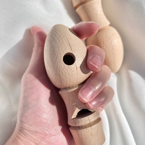 Handmade Wooden Toy Musical Instruments bird whistle