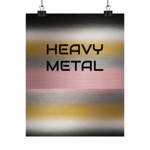 Metallic Elegance - Pink & Gold Gradient Poster (with Inspiration) - Personalizable
