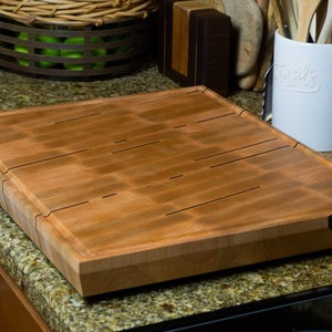 Maple End Grain Cutting Board Handmade Butcher Block Cutting Board image 4