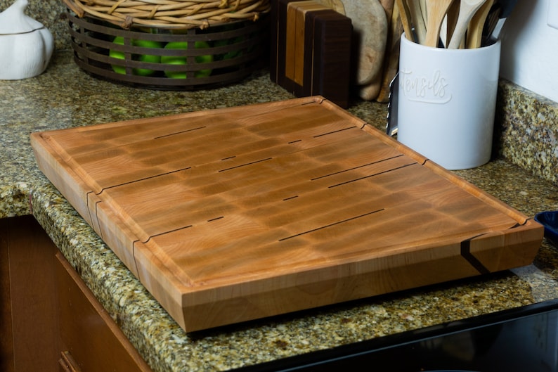 Maple End Grain Cutting Board Handmade Butcher Block Cutting Board image 4