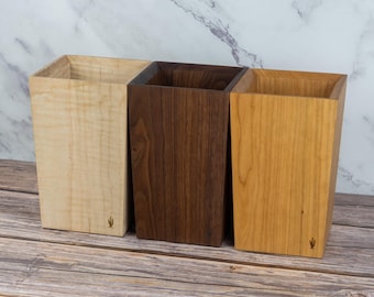 Träredskapshållare | Födelsedags-, bröllops- eller årsdagspresent till honom | Handgjord i Arizona av valnöt, körsbär och lönn