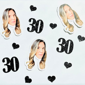 Custom Age Confetti, Personalized Birthday Number, Wedding Anniversary Decoration, Glitter Table Scatter, Custom Year Confetti, Milestone