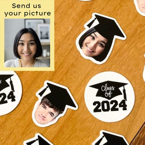Custom Graduate Face Confetti, Personalized Graduation Party Decoration, Class of 2024 Table Scatter, Graduation Ceremony Decor,  Grad Party