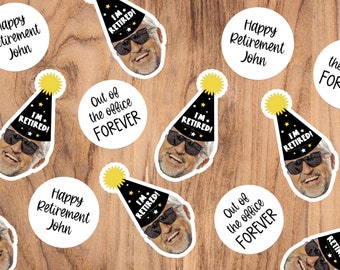 Custom Face Retirement Confetti, Personalized Party Decoration
