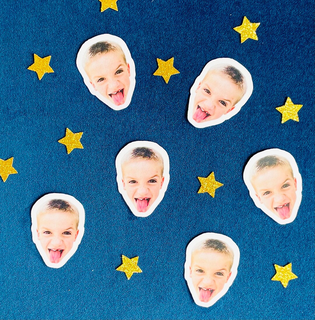 Custom Face Confetti for Birthday Party Personalized Face Confetti for
