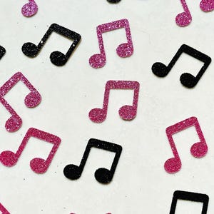 Music Note Confetti, Music Table Scatter, Custom Birthday Decoration, Party Decoration, Piano Decor, 16 Glitter Colors Available