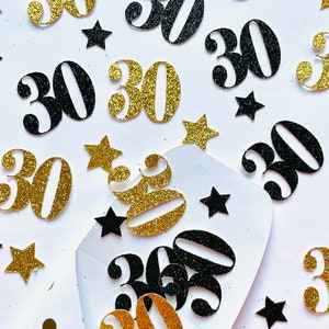 Birthday Age Confetti, Custom Number Decoration, Glitter Table Scatter, Personalized Number, 30th, 40th, Year Confetti, Wedding Anniversary