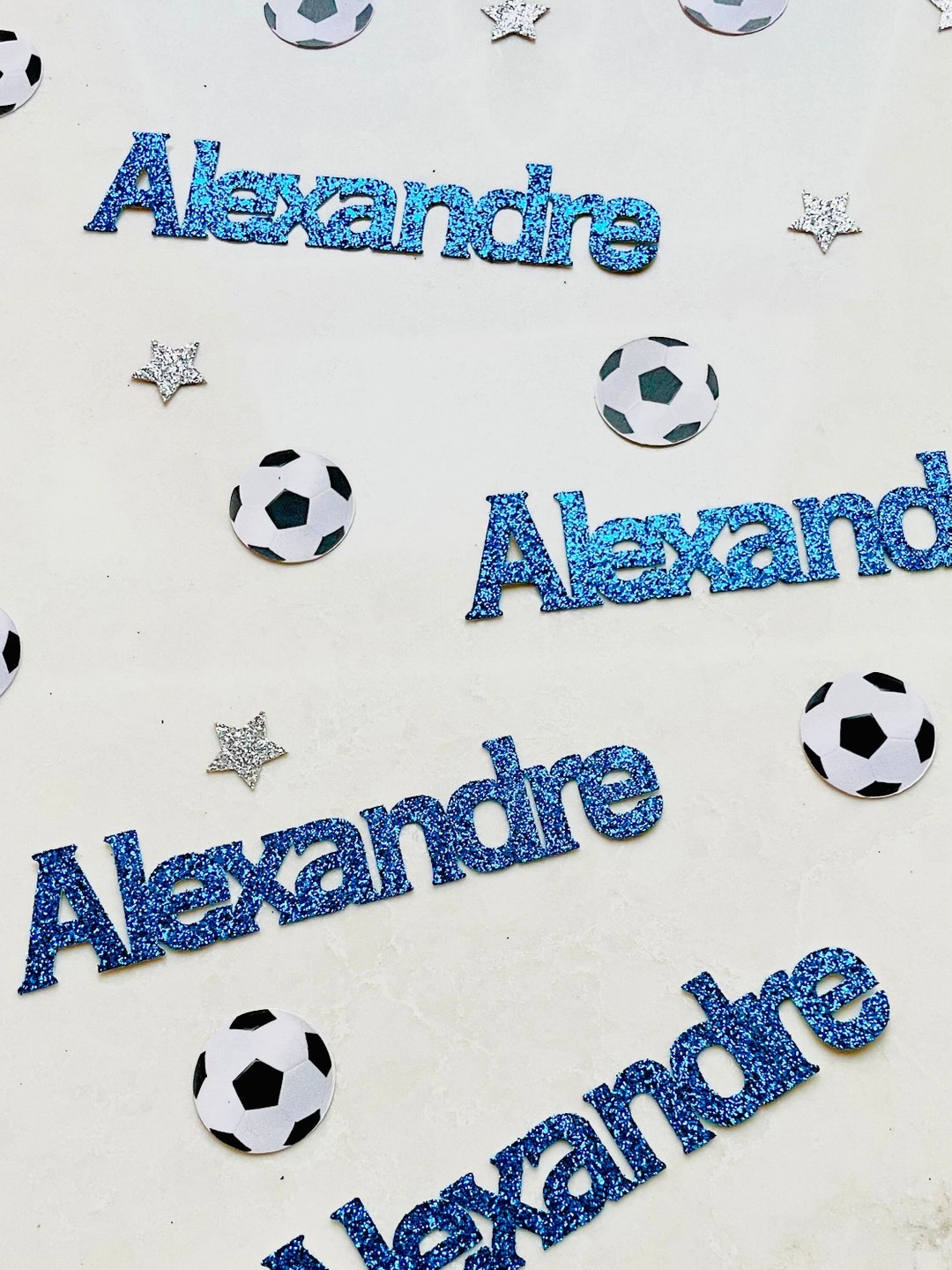 Personalized Glitter Name Confetti, Sports Theme Party Decor - Etsy