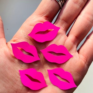 Bachelorette Party Confetti Lip Confetti Bachelor Party Decor Kiss Confetti Bride Shower Decor Sexy Confetti Adult Night Table Scatter