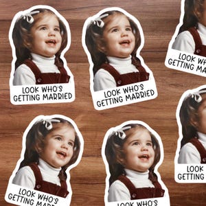 Custom Face Stickers or Confetti: Bachelorette & Bridal Shower Decorations