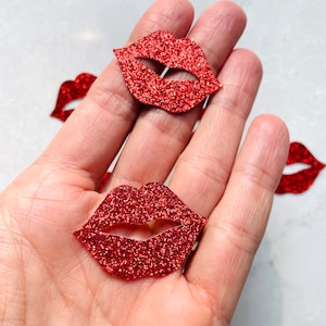 Valentines Decor, Lip Confetti For Bachelorette Party Decor Kiss Decoration For Bridesmaid Party Glitter Confetti For Bachelorette Kiss