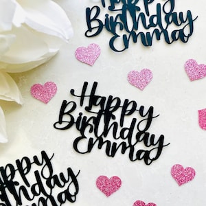 Happy Birthday Confetti, Custom Birthday Decoration, Personalized Name Confetti, Birthday Decor, Party Supplies, Table Scatter, Funny Idea