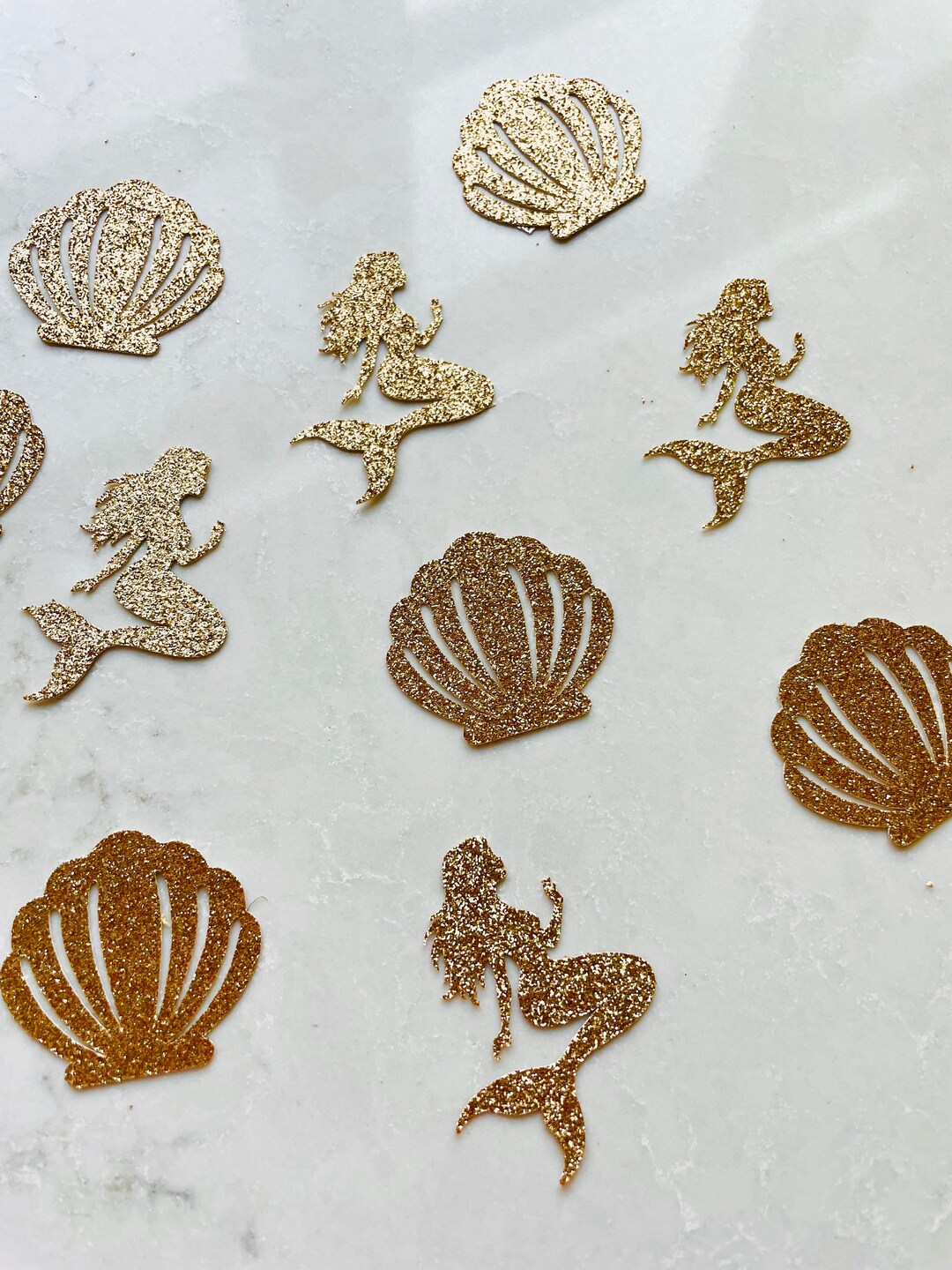 Mermaid Confetti Shell Confetti for Birthday Party Mermaid - Etsy Australia