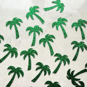 Palm Confetti, Beach Theme Decoration, Birthday Party Decoration, Bachelorette Party Decoration, Glitter Table Scatter, Bridal Party Decor