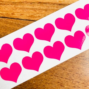 Valentines Sticker, Heart Sticker, Valentine's Day Decoration, Heart Decal, Romantic Label, Bachelorette Party Decor, Girl Birthday Party
