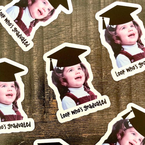 Alumni Aufkleber, Alumni Aufkleber, Alumni Aufkleber, Alumni Aufkleber, Geschenk für Abschlussfeier, Konfetti oder Aufkleber mit Foto