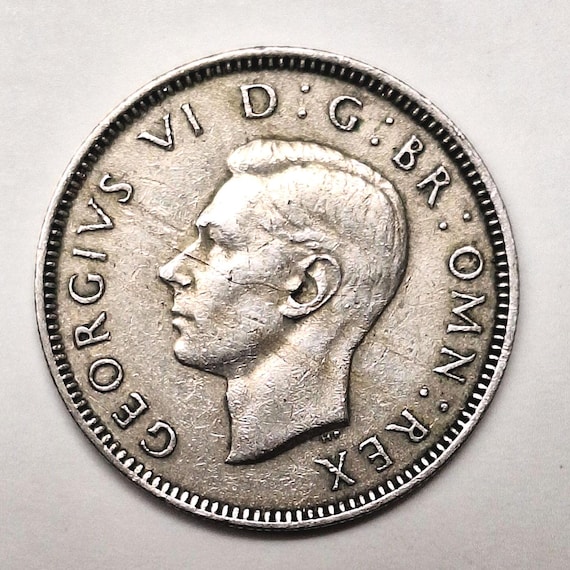 1948年 ジョージ6世 イギリス 1シリング硬貨 - Etsy 日本