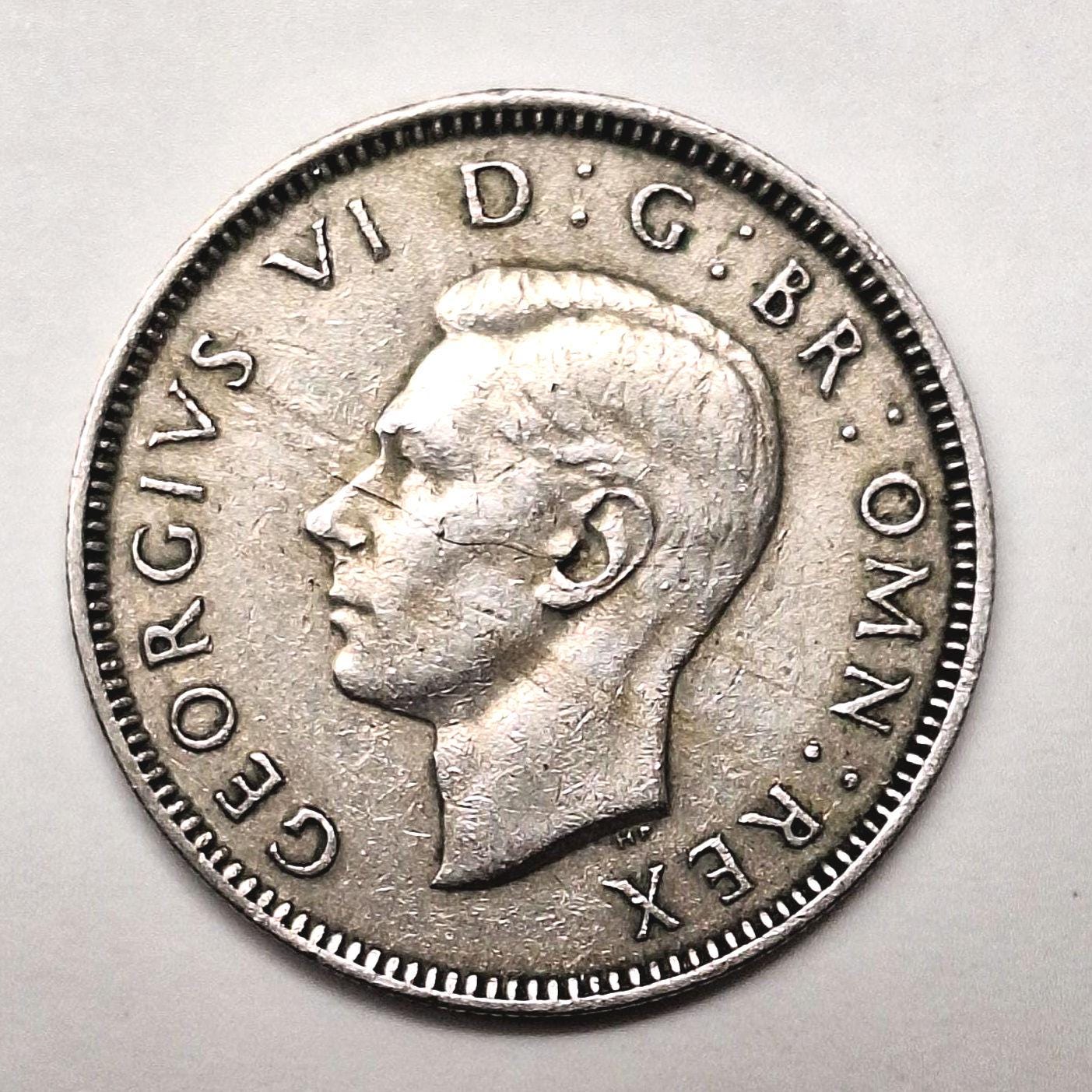 1948年 ジョージ6世 イギリス 1シリング硬貨 - Etsy 日本