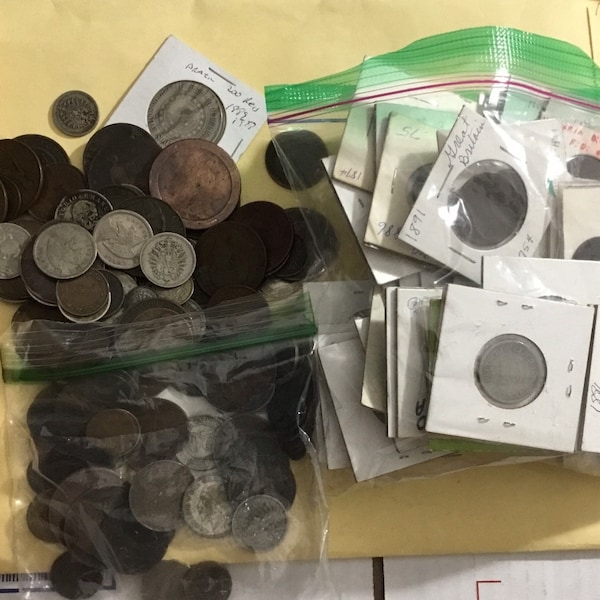 100+ year old world coins "15" coin collection. Guaranteed no duplicates!