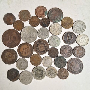 100+ year old, random "5" world coin bundle from large collection in good condition. Only one left in stock!