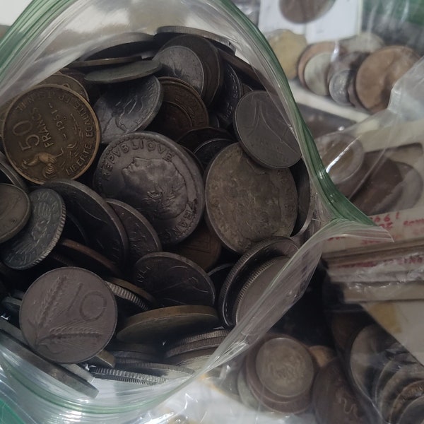 1910s 20s 30s 40s 50s or older+ world coins "35" coin collection, all coins 70 to 100 years old or older or your money back!