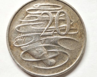 One-of-a-kind Duck-bill Platypus-themed Large AUSTRALIAN 20 Cent
