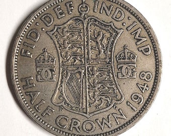 1948 Koning George VI Verenigd Koninkrijk Half Crown munt