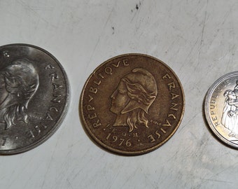 French Polynesian coin collection