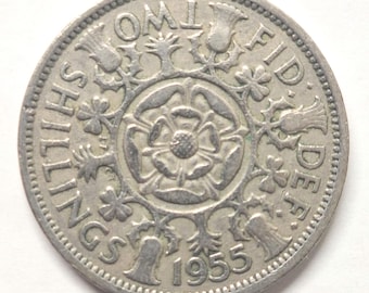 1975年 10ペンス硬貨 - 英国10ペンス硬貨 - エリザベス2世女王 - 50歳