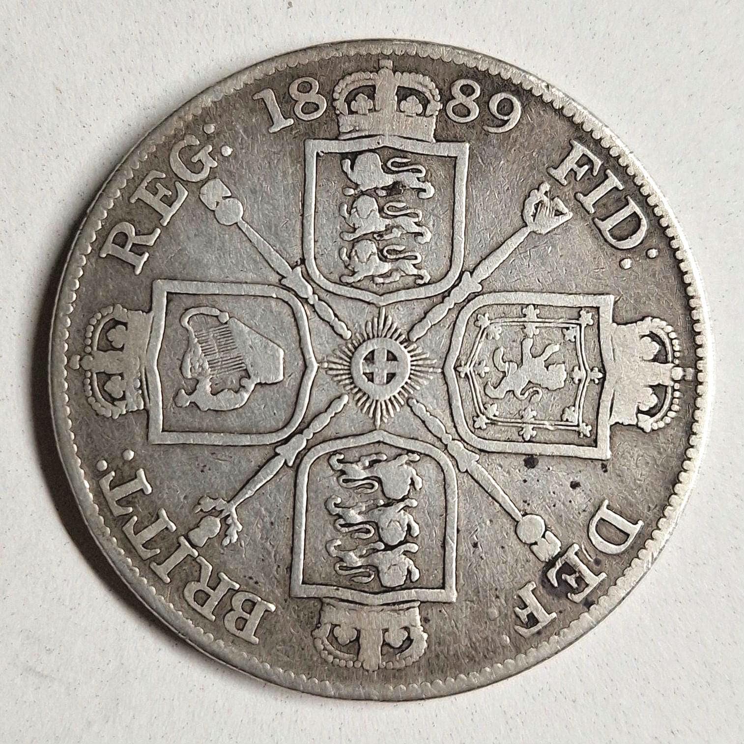 1889年 ヴィクトリア女王 ウナ＆ライオン 5ポンド イギリス 骨董品