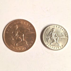United States Philippines 1944 coins in good condition!